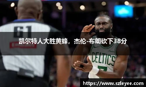 凯尔特人大胜黄蜂，杰伦-布朗砍下38分